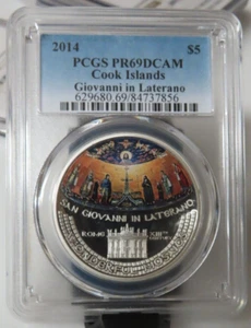 2014 Cook Islands 1 oz Giovanni in Laterano Archbasilica of St. John PCGS PR69 - Picture 1 of 3