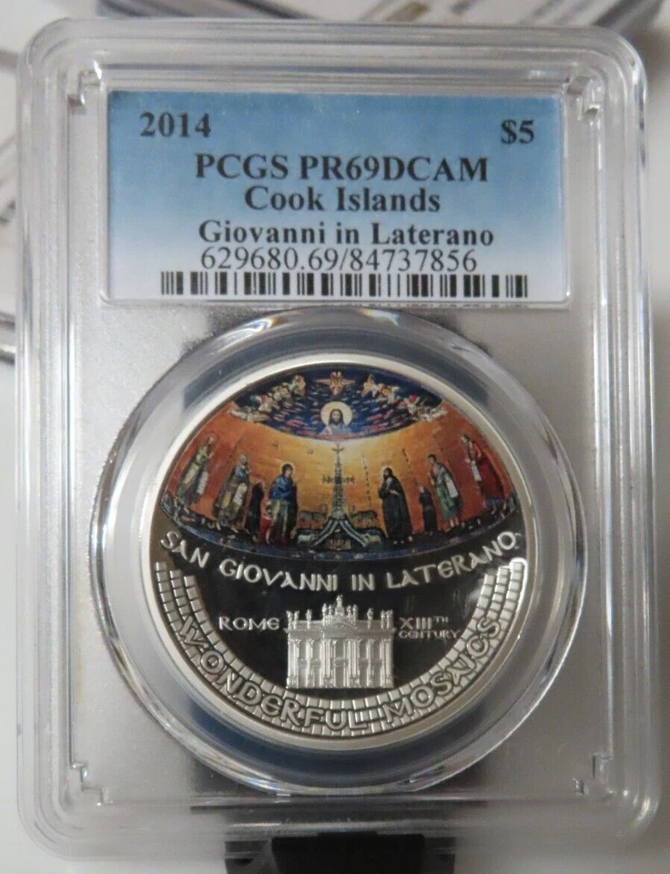 2014 Cook Islands 1 oz Giovanni in Laterano Archbasilica of St. John PCGS PR69 - Image 1 of 3