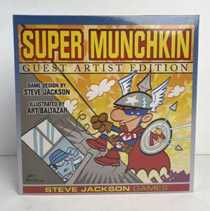 NUEVO Super Munchkin Edición de Artista Invitado Steve Jackson Juegos Arte Baltazar - Imagen 1 de 7