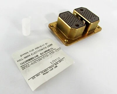 CANNON - DPX2-40C1S40C1S-33B-0307, 39 POS Conector de receptáculo para rack y panel Foto 1 de 4