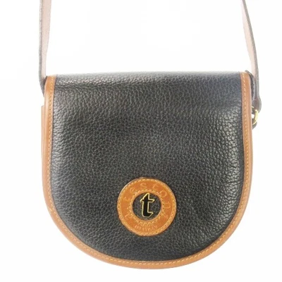 a.testoni DINAMICO shoulder bag pochette leather olor scheme logo black black - Image 1 of 4