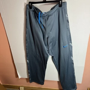 Felpa Nike Therma Fit taglia large grigio blu pile riscaldamento tempo libero - Foto 1 di 10