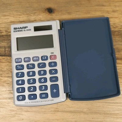 Sharp EL-243S Solar Pocket Calculator 8-Digit LCD EL243S - Image 1 of 4