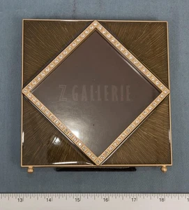 Cornice portafoto Galleria Z con decorazioni in smalto e cristallo - Foto 1 di 1