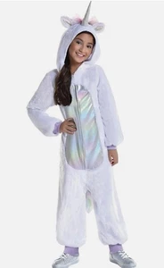 Einhorn Zipster Tier weiß Halloween Kinderkostüm Gr. L - Bild 1 von 2