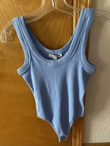 Steve Madden Damen Hellblau Body Anzug Ärmellos Tank Größe XSmall Neu mit Etikett - Bild 1 von 3