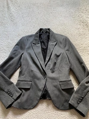 Blazer Express Mujer Manga Larga Forrado Pico Gris Talla 8 Foto 1 de 4