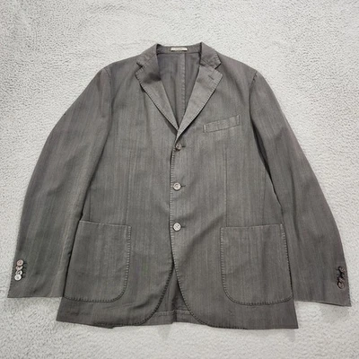 Chaqueta Boglioli K Para Hombres 54 EU 44US Gris Lana Italiana No Estructurada *Agujeros Pequeños* Foto 1 de 4