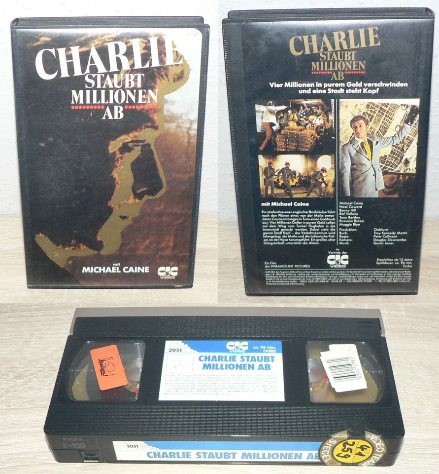 Charlie Staubt Millionen Ab VHS mit Michael Caine CIC XL Hardbox *Rarität* :-) - Bild 1 von 1