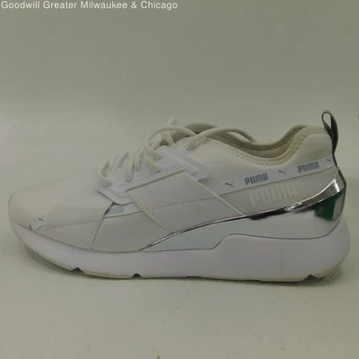 Puma Muse X-2 Metallic White Silver Women's Shoes Size 9 - Image 1 of 2
