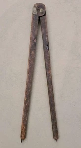 ANTIQUE Scribe Divider Compass Measure Drafting Primitive Wooden Tool - Picture 1 of 16