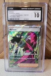 Atticus 133/131 Evoluciones Prismáticas Arte Completo Ultra Raro CGC 10 GEMA COMO NUEVO - Imagen 1 de 2