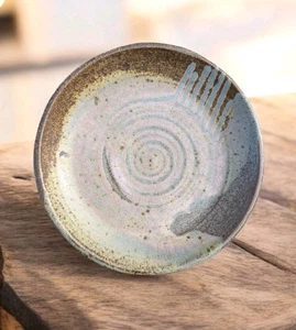 Großer Vintage Studio Kunst Keramik Teller Ladegerät LC Mark Len Castle Neuseeland? - Bild 1 von 21