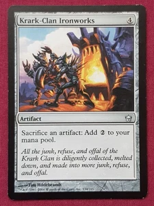 Magic The Gathering FIFTH DAWN KRARK-CLAN IRONWORKS artifact card MTG - Picture 1 of 2