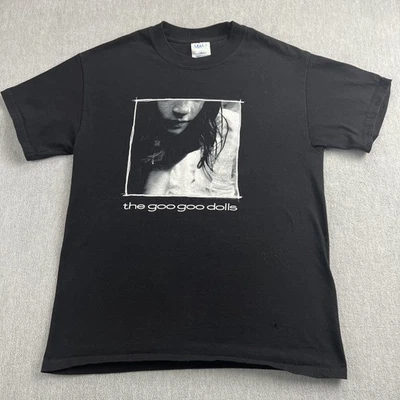 Vintage Goo Goo Dolls Gutterflower Tour Concert T-Shirt Mens M Black 2002 *READ* - Image 1 of 4