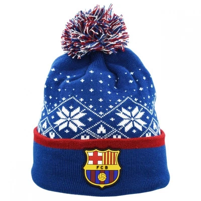 FC Barcelona Wintermütze FCB Christmas Hat Junior Merchandise Lizenziert 5004GNP