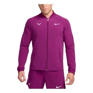 NWT Nike Court Dri-Fit Rafa Nadal Full Zip Jacket Men’s Large Purple DV2885-611 - Picture 1 of 6