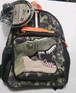 School Yard Vibes Dinosaurier Rucksack 3-teiliges Set Kopfhörer Mittagessen Kit Neu/Etikett - Bild 1 von 12