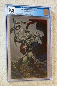 LADY DEATH NECROTIC GENESIS #1 (Bara 2022) -- Ultimate Metal Edition CGC 9.8 - Foto 1 di 3