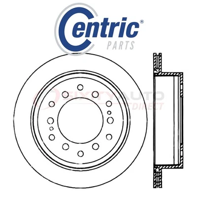 Centric C-TEK Disc Brake Rotor for 2003-2009 Toyota 4Runner 4.0L 4.7L V6 V8 bk - Image 1 of 4
