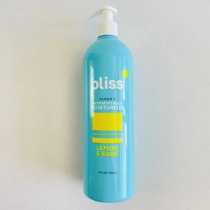Bliss Cloud 9 Hydrating Body Moisturizer Lightweight Lotion Lemon Sage 28oz - Picture 1 of 10