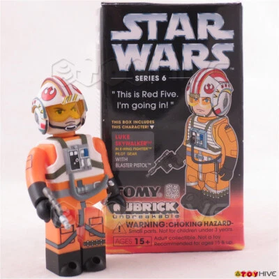 Boneco de ação Star Wars Kubrick Luke Skywalker X-wing Pilot Series 6 Medicom 2"	 - Imagem 1 de 3