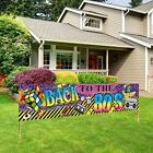 80s Party Decorations Back to The 80s Banner Backdrop 1980s Hip Hop Graffiti ...