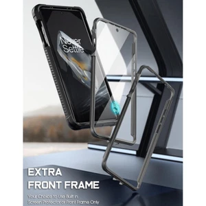 Für OnePlus 12 5G Hülle [2 Frontrahmen] Klar TPU Bumper Stoßfest Cover Schwarz - Bild 1 von 5