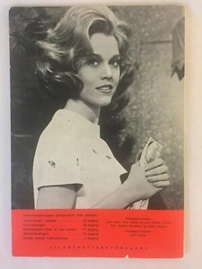Jane Fonda Lone Hertz Vintage Danish Magazine Booklet Film 1964 - Picture 1 of 3
