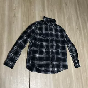 Camisa Goodfellow & Co manga larga a cuadros con botones para hombre talla mediana” - Imagen 1 de 3