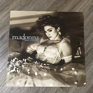 Vintage MADONNA LIKE A VIRGIN Promotional Deadstock Music Cardboard 12” X 12” - Picture 1 of 2
