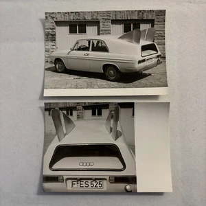 Vintage Audi Aerodynamic Concept Car Photo Photograph Print Lot 2x - Picture 1 of 7
