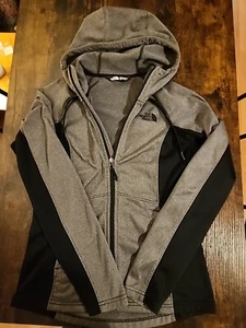 The North Face Zip-Up Hoodie Womens Size Small Gray/ Black, Fitted, Classic - Picture 1 of 11