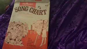 PRIMARY SONG CHART number NO. 4 - 15 FIFTEEN 17 1/2 "" x 22 1/2 "" SHEETS songs! - Picture 1 of 6