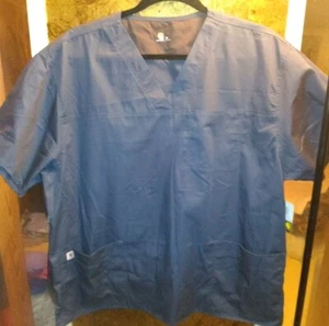 Carhartt Force Men Scrub Top 3XL Grey Short Sleeve V Neck NWT - Picture 1 of 6