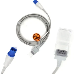 Ajuste para Philips SpO2 Sensor Sonda Extensión Cable Adaptador Oxímetros de Pulso 2.2M - Imagen 1 de 15