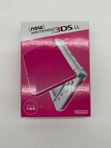 Nintendo 3DS LL 4GB Pink X White Handheld System In Box Japanese Region - Picture 1 of 15