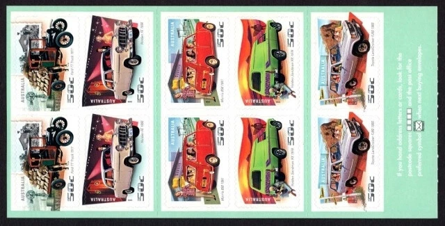 Australia Scott 2557a, MNH, Free Shipping, Transportation, Imperf booklet 10 - Image 1 of 1