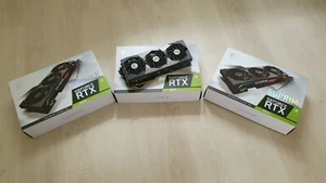 3 CARTES GRAPHIQUES NVIDIA MSI GeForce RTX 3070 SUPRIM X 8G NO LHR !!! FACTURES - Photo 1/3