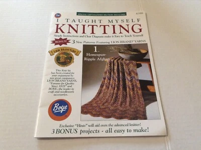 I TAUGHT MYSELF KNITTING PAPERBACK BOOK BY BOYE - Image 1 of 3