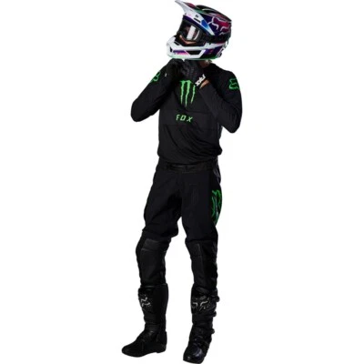 Completo Motocross Fox 360 Monster Energy Pro Circuit Negro Pantalones 28S - Imagen 1 de 4