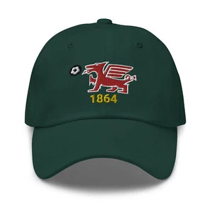 Wrexham Minimalist Design Embroidered Vintage Dad Hat Soccer Football Cap - Picture 1 of 13