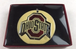 Nations Treasures Ohio State Logo Painted Metal Souvenir Ornament - Picture 1 of 6