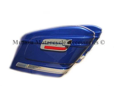 HL COBALT BLUE Hard Saddlebag fits SABRE VTX VALKYRIE SPIRIT MAGNA AERO HONDA - Image 1 of 4