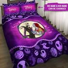 Personalized Jack And Sally The Nightmare Before Xmas Quilt Bed Set