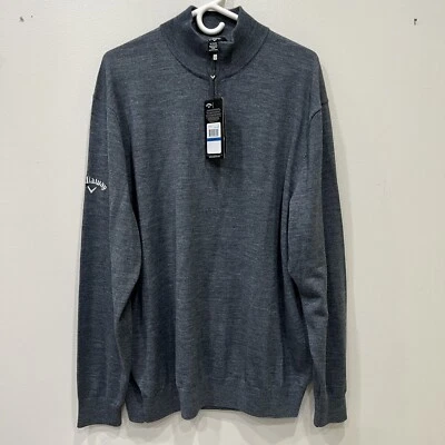 Callaway Jumper Thermal Merino Wool Blend Sweater Men’s Size XL NEW - Image 1 of 4