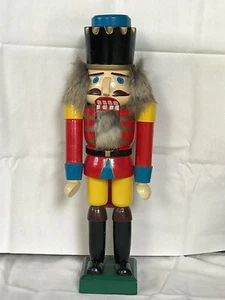❤️DE COLECCIÓN Cascanueces Soldado Guardia del Palacio del Rey ~ 15" Piel Quiere 2 Protegerte❤️ - Imagen 1 de 5
