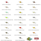 Appât de pêche à manivelle Strike King HCKVD1.5F CÔTÉ PLAT choisissez l'une des 23 couleurs