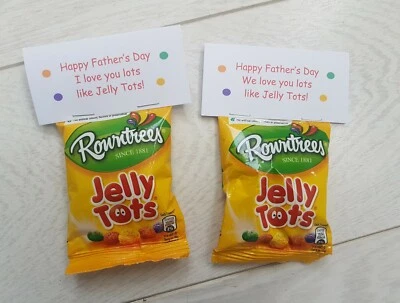 CREATIONS 4 ALL OCCASIONS I / We Love you lots like Jelly Tots Sweet Gift Father's Day Daddy Dad Grandad