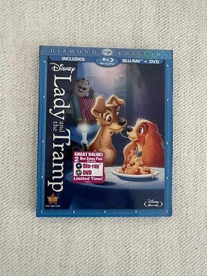 Lady and the Tramp (Blu-ray/DVD,2012,2 Disc,Diamond Edition)Authentic Disney - Изображение 1 из 4
